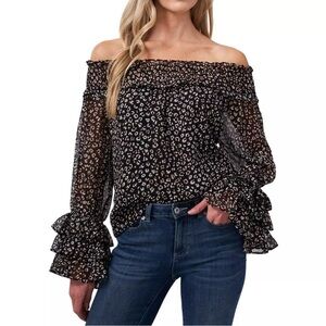 CeCe blacke ruffled blouse size 1x
